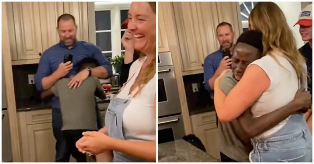 Adopted boy sobs with joy after his new family surprises him with his first birthday cake