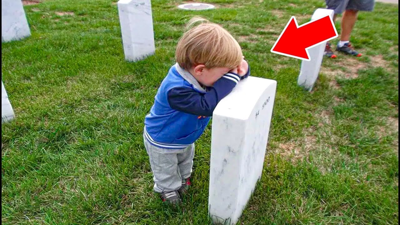 Boy Cries at His Mom’s Grave Saying Take Me With You. Then something incredible happened